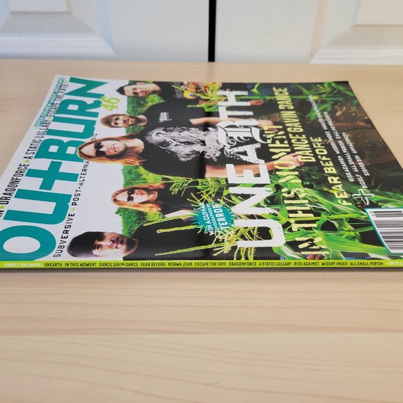 OUTBURN Magazine Issue #46 2008 UNEARTH In This Moment Dragonforce Metal Music - Picture 5 of 5